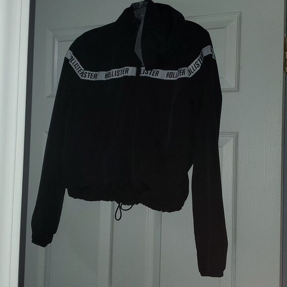 Hollister jacket womens size xs x-small black lightweight windbreaker - Picture 5 of 16